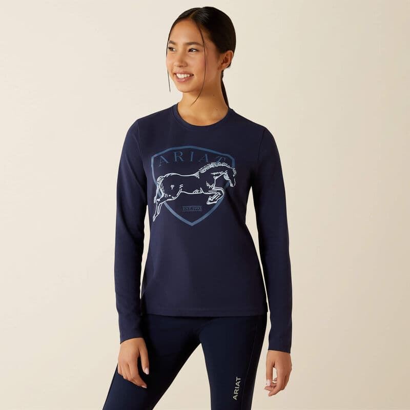 Camiseta Ariat niñ@ unisex Liberty Jump color azul marino - Imagen 2