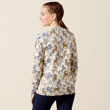Camiseta Ariat niña Horsing around caballos colores - Imagen 2