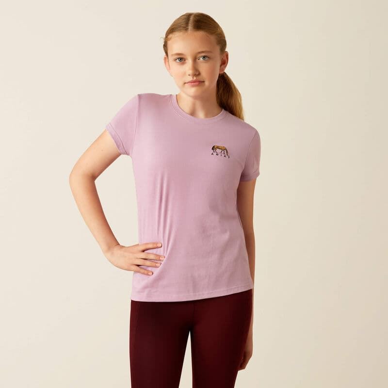Camiseta Ariat niña Meadow Pony lavanda TALLA 12 AÑOS (talla L infantil) - Imagen 3