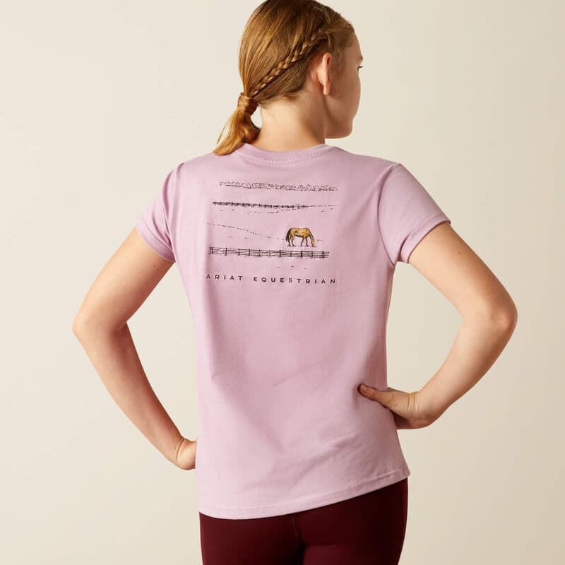 Camiseta Ariat niña Meadow Pony lavanda TALLA 12 AÑOS (talla L infantil) - Imagen 4