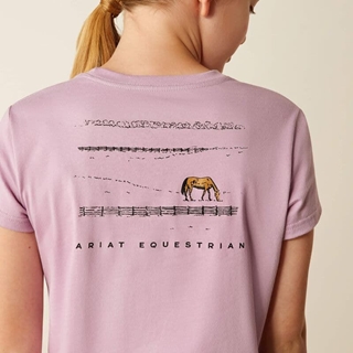 Camiseta Ariat niña Meadow Pony lavanda TALLA 14 AÑOS (talla XL infantil) - Imagen 1