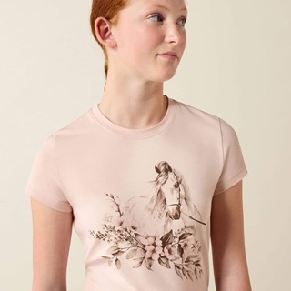Camiseta Ariat niña/mujer Ethereal color rosa sepia - Imagen 1