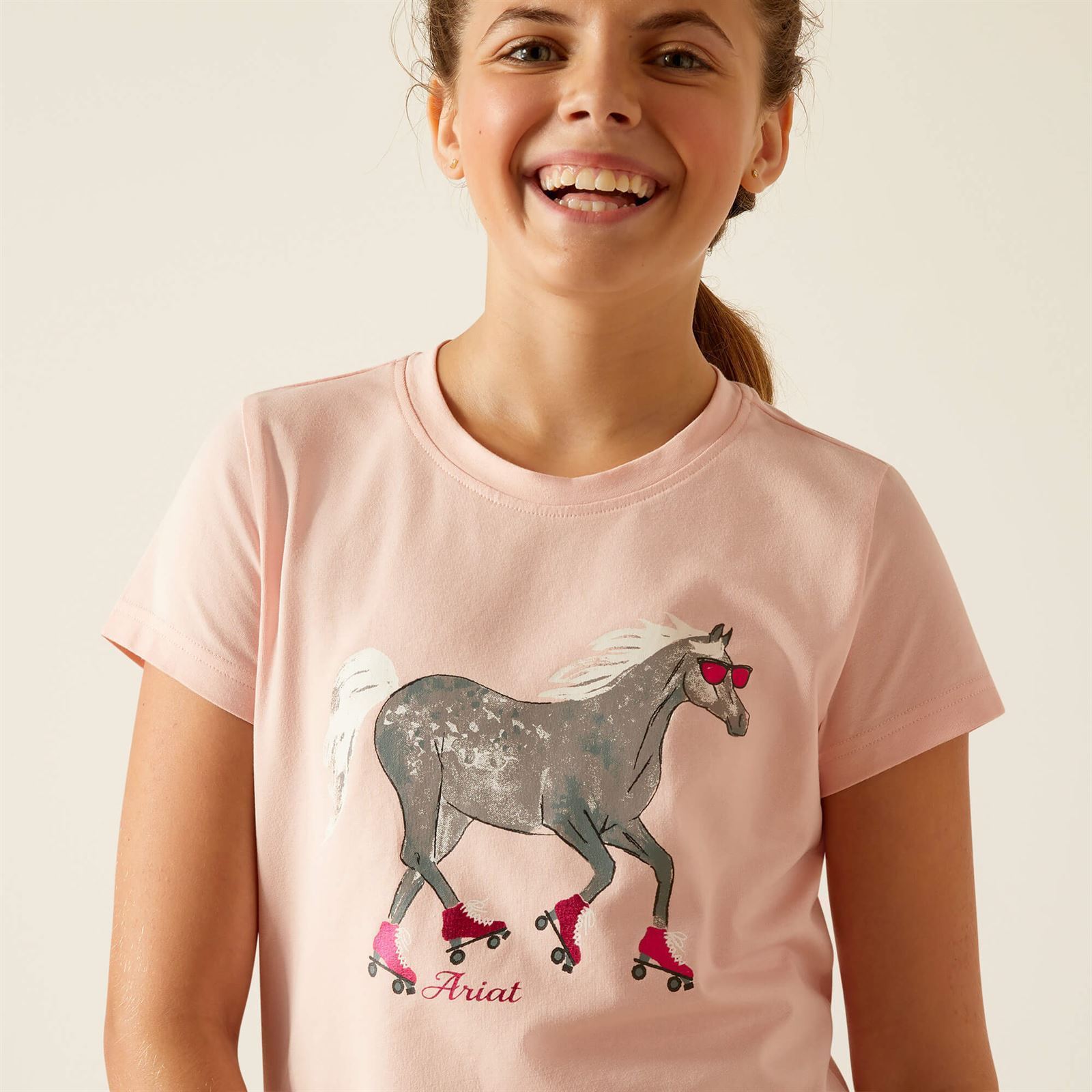 Camiseta Ariat niña Roller Pony color rosa - Imagen 1