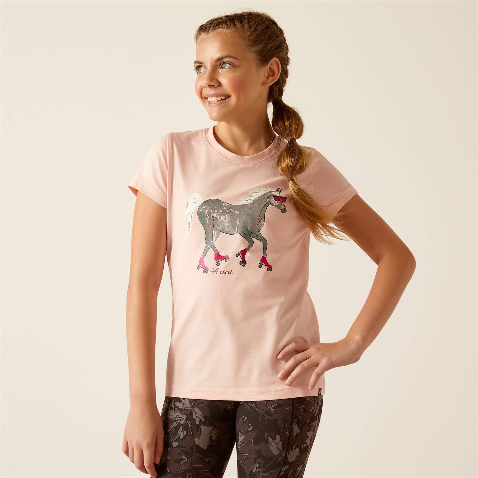 Camiseta Ariat niña Roller Pony color rosa - Imagen 3