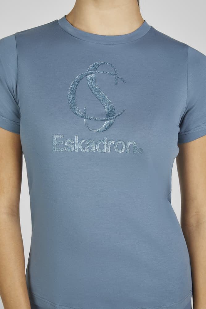 Camiseta ESKADRON mujer classic sport color azul grisáceo - Imagen 2