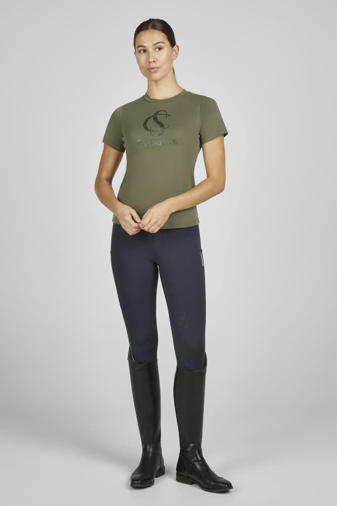 Camiseta ESKADRON mujer classic sport color oliva - Imagen 4