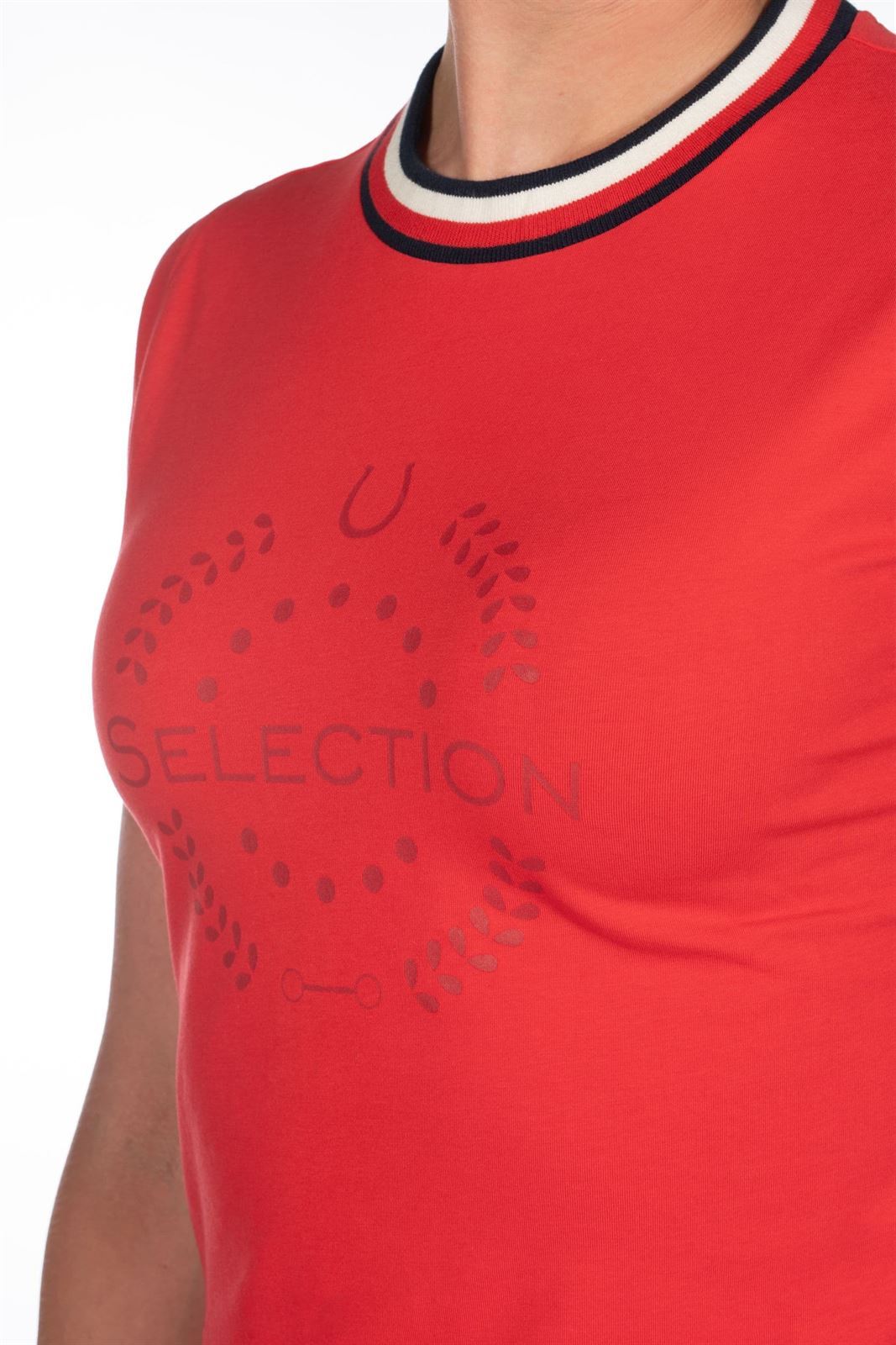 Camiseta HKM Sports Equipment Aruba mujer color rojo - Imagen 5
