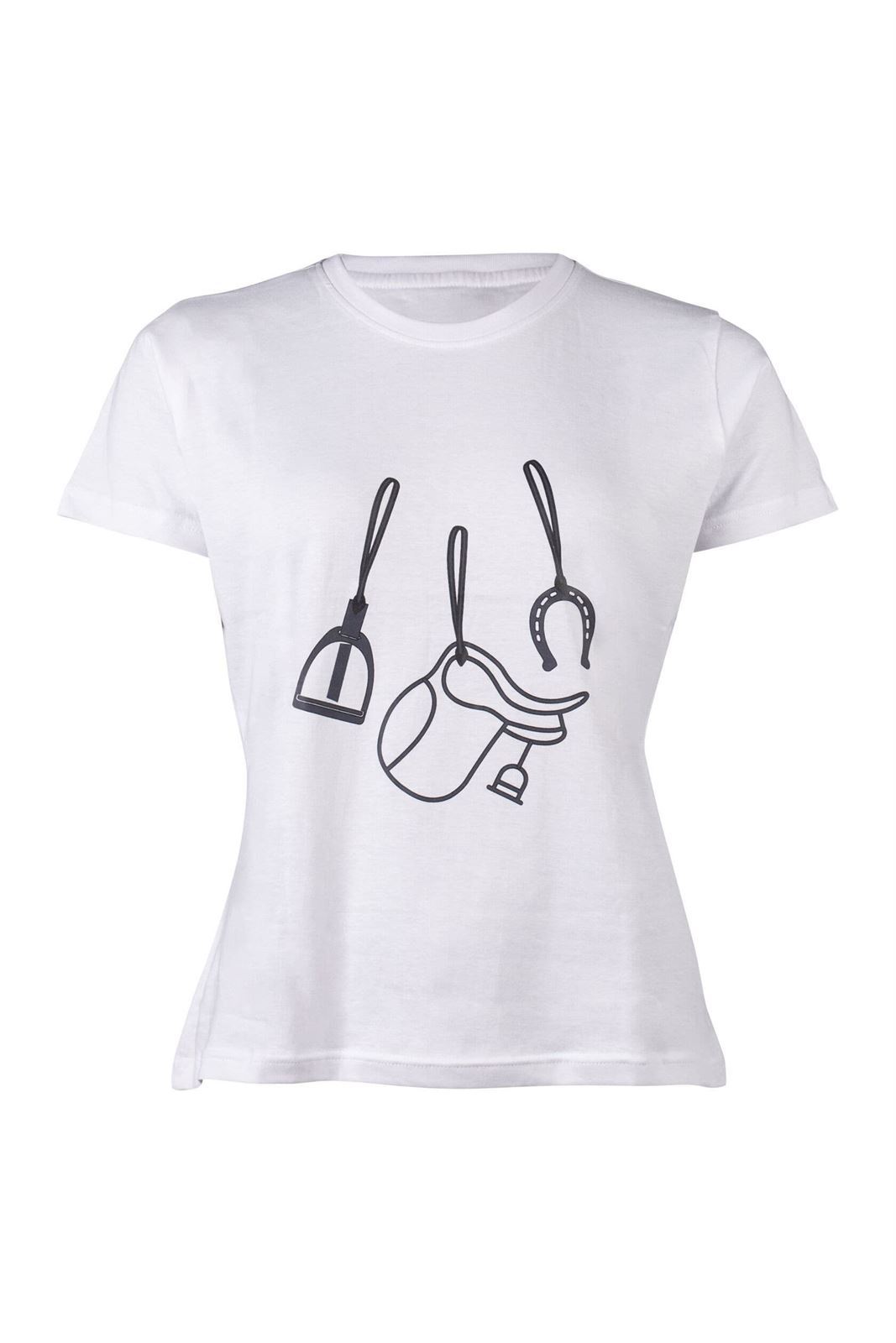 Camiseta HKM Sports Equipment mujer Elements color blanco - Imagen 1