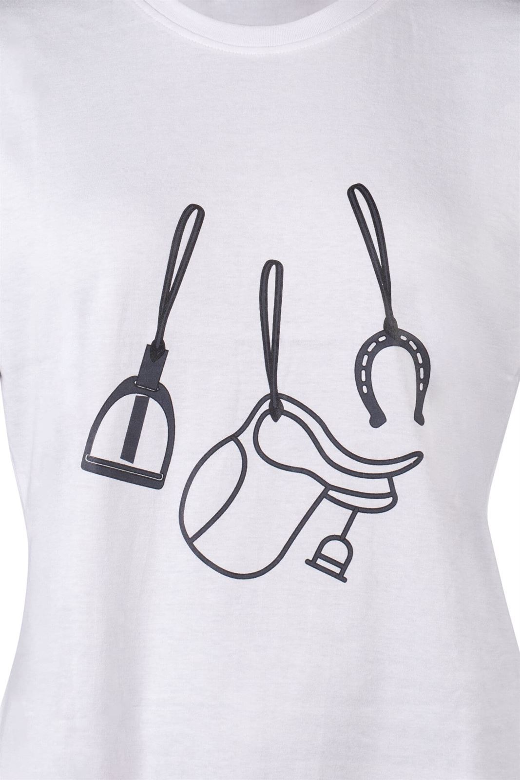 Camiseta HKM Sports Equipment mujer Elements color blanco - Imagen 2