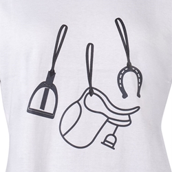 Camiseta HKM Sports Equipment mujer Elements color blanco - Imagen 2