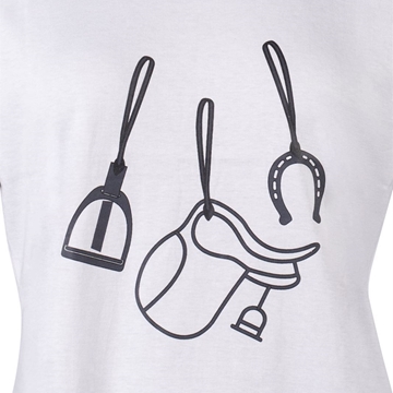 Camiseta HKM Sports Equipment mujer Elements color blanco - Imagen 2