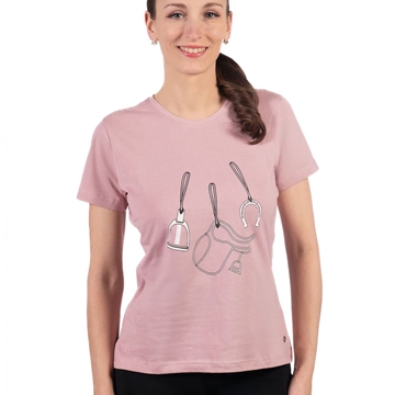 Camiseta HKM Sports Equipment mujer Elements color rosa - Imagen 1