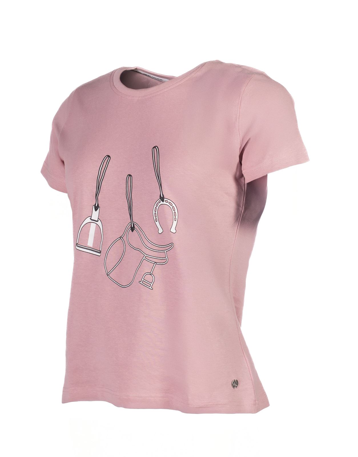 Camiseta HKM Sports Equipment mujer Elements color rosa - Imagen 2