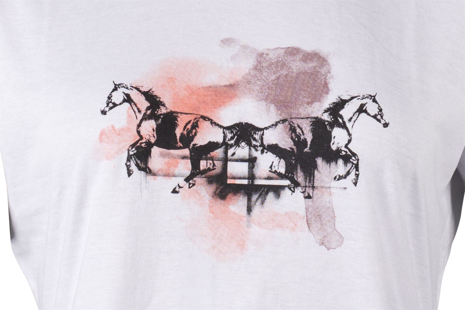 Camiseta HKM Sports Equipment mujer Running Horse color blanco - Imagen 2