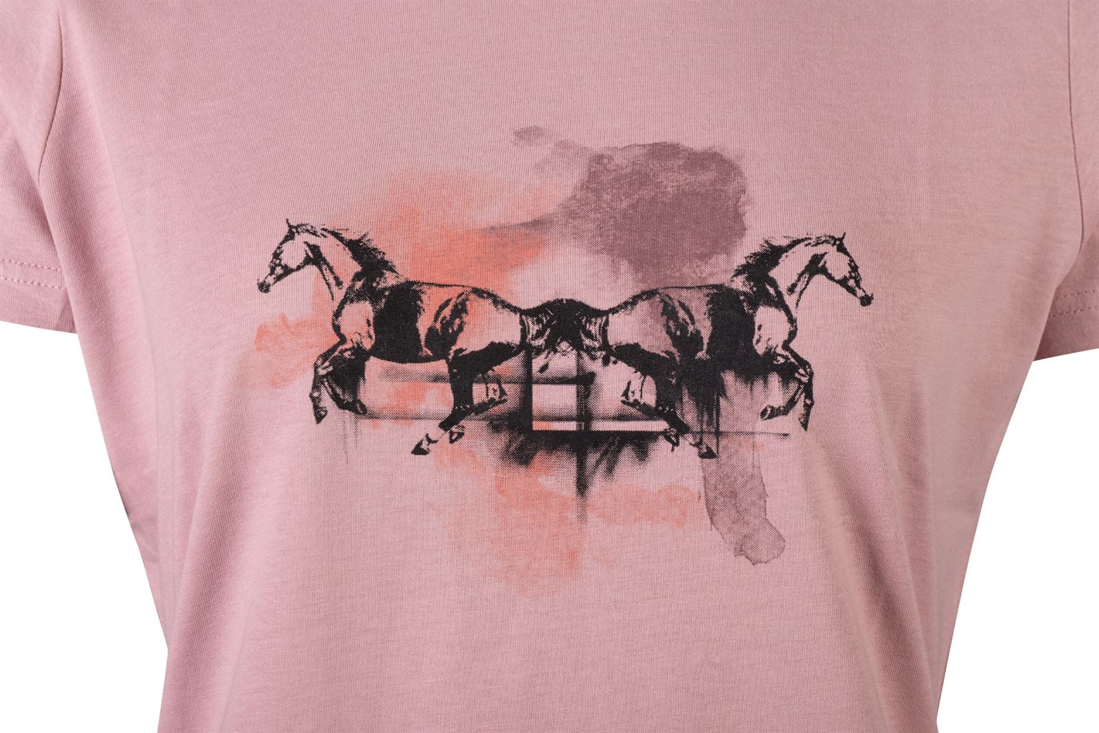 Camiseta HKM Sports Equipment mujer Running Horse color rosa - Imagen 2