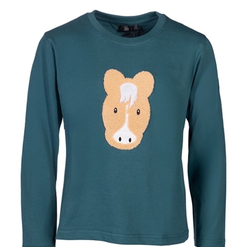 Camiseta HKM Sports Equipment niños unisex Amina color petróleo TALLA 122/128 (6-7 años) - Imagen 1
