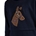 Camiseta HKM Sports Equipment unisex azul marino caballo peluche TALLA 7-9 años - Imagen 2