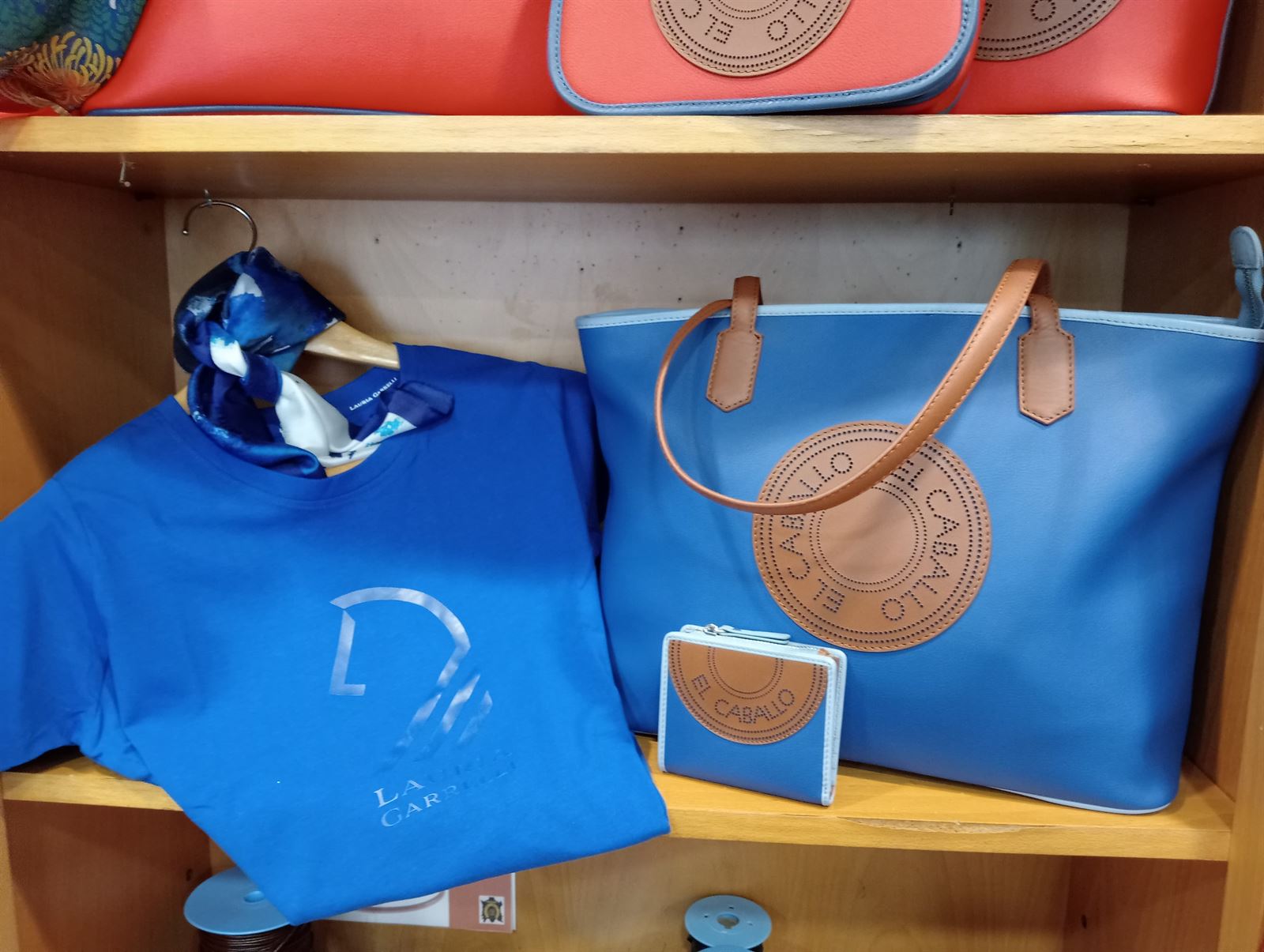 Camiseta LAURIA GARRELLI Livigno Horse Head azul royal - Imagen 2