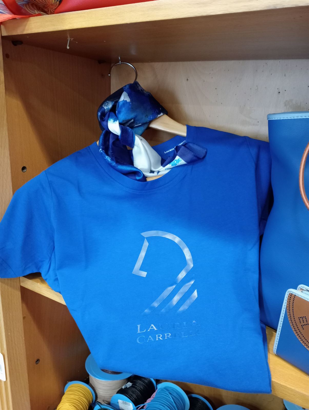 Camiseta LAURIA GARRELLI Livigno Horse Head azul royal - Imagen 3