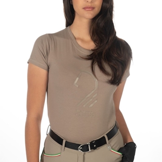 Camiseta LAURIA GARRELLI Livigno Horse Head color taupe TALLA M - Imagen 2