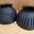Campana caucho con velcro color negro (par) - Imagen 1