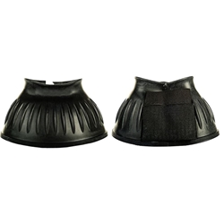 Campana caucho HKM Sports Equipment con cierre de velcro, color negro, talla XXL (par) - Imagen 1