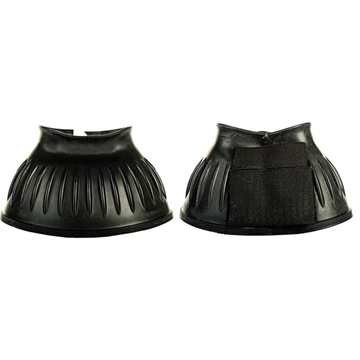 Campana caucho HKM Sports Equipment con cierre de velcro, color negro, talla XXL (par) - Imagen 1