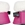 Campana HKM Comfort color rosa fucsia (par) - Imagen 1