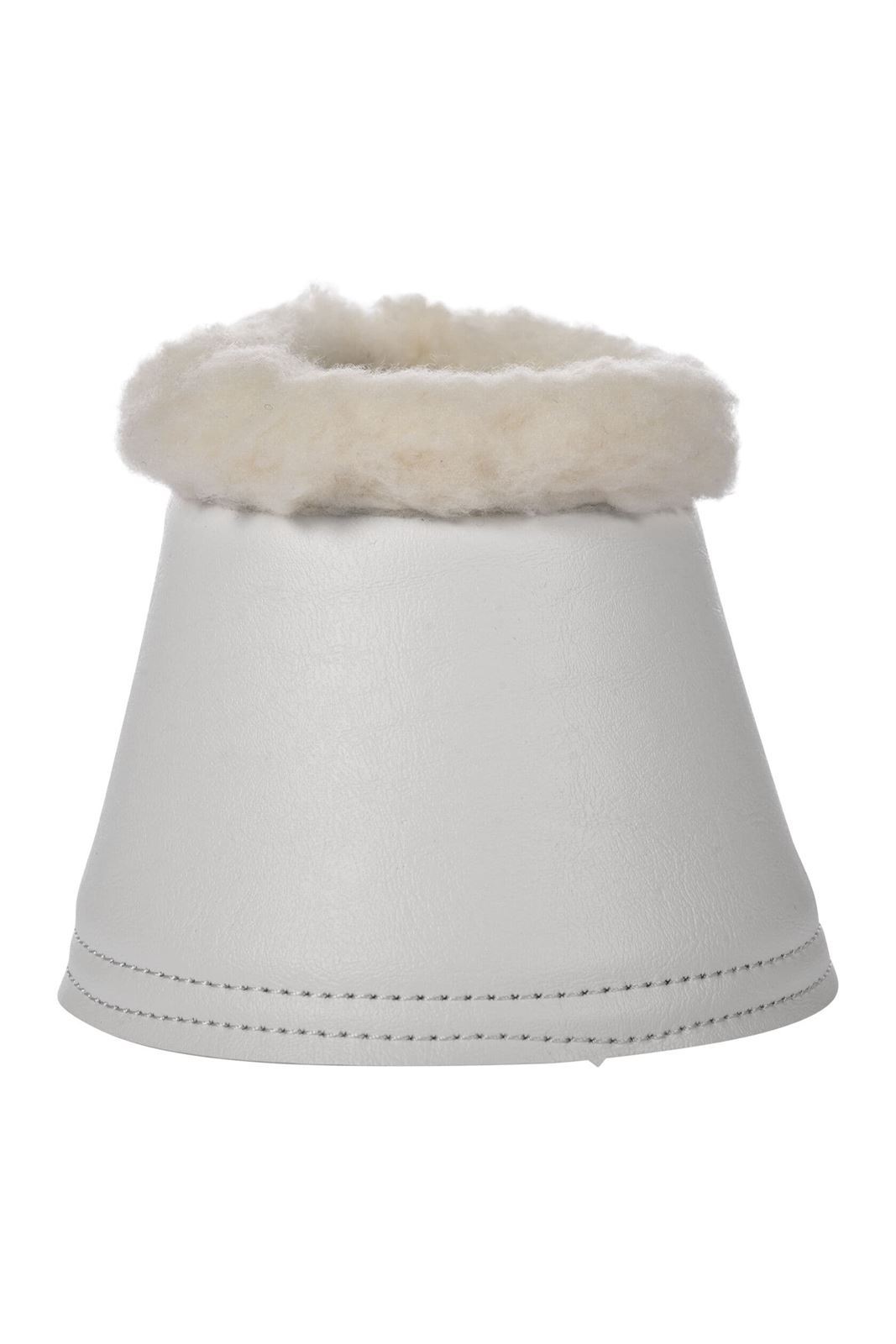 Campana neopreno con borreguillo HKM Sports Equipment con cierre de velcro, color blanco, talla XL (par) - Imagen 1