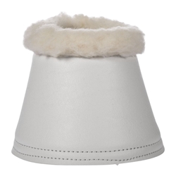 Campana neopreno con borreguillo HKM Sports Equipment con cierre de velcro, color blanco, talla XL (par) - Imagen 1