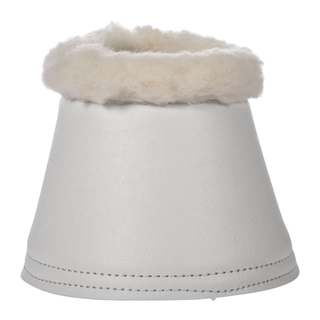 Campana neopreno con borreguillo HKM Sports Equipment con cierre de velcro, color blanco, talla XL (par) - Imagen 1
