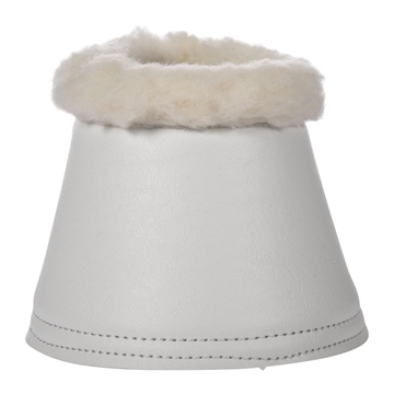 Campana neopreno con borreguillo HKM Sports Equipment con cierre de velcro, color blanco, talla XL (par) - Imagen 1