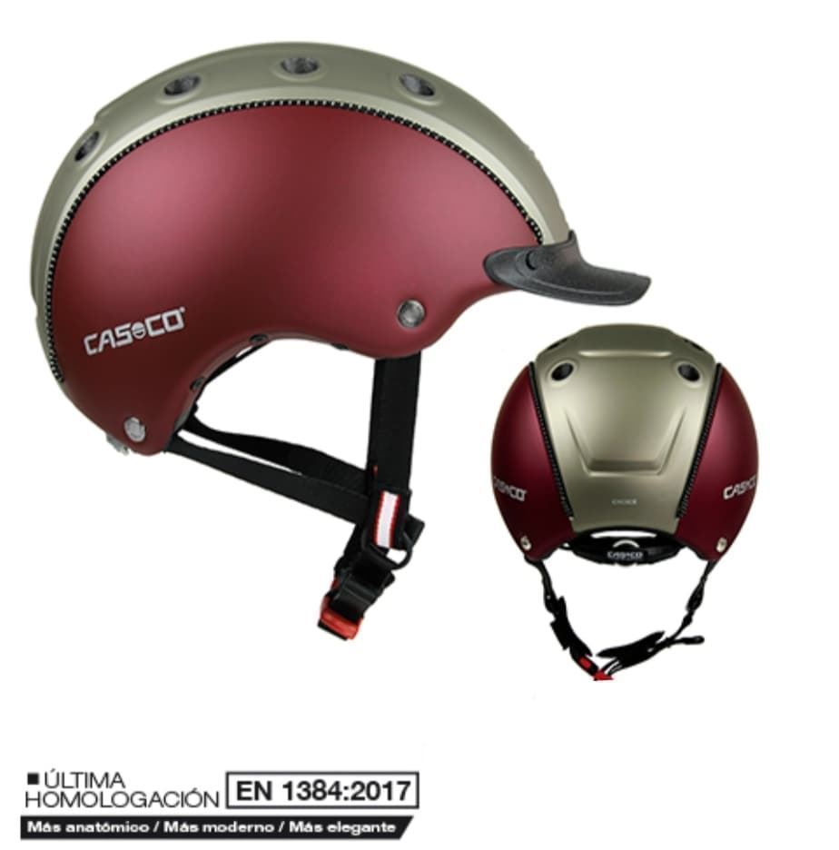 Casco CASCO Choice Turner color granate/gris, talla S (52-56) - Imagen 3