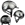 Casco CASCO Nori color gris/negro con dibujo caballo nubes talla S (52-56 cm) - Imagen 1