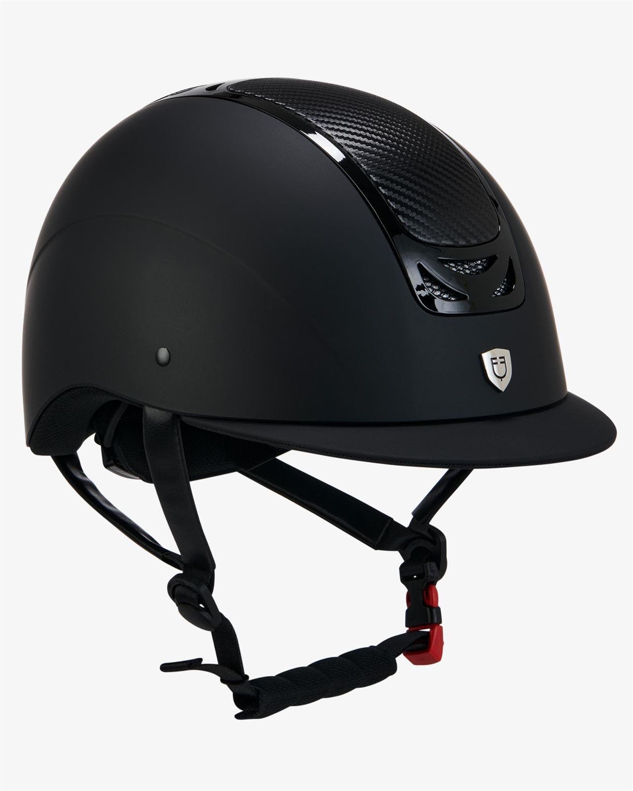 Casco EQUESTRO Frame Carbon, color negro/negro, talla M (55-57) - Imagen 2