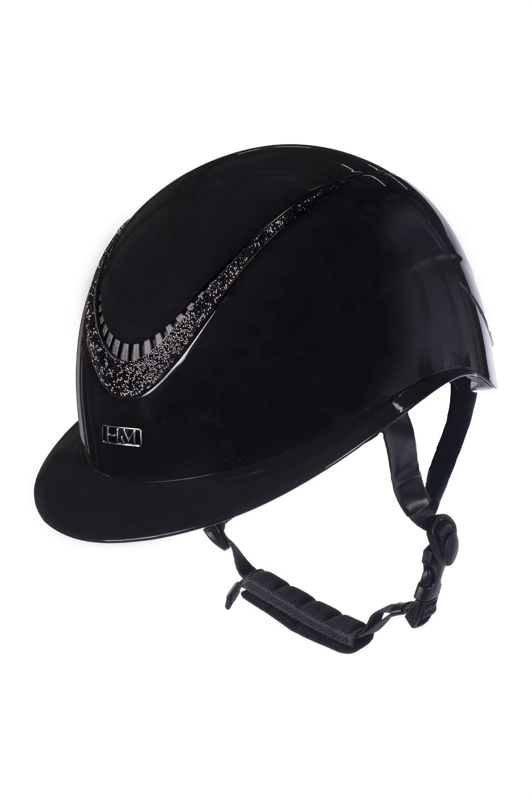 Casco HKM Sports Equipment Alarion Brillant color negro/negro talla M 55-57 cm - Imagen 1