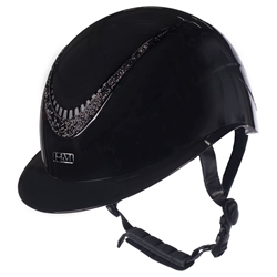 Casco HKM Sports Equipment Alarion Brillant color negro/negro talla M 55-57 cm - Imagen 1