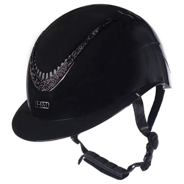 Casco HKM Sports Equipment Alarion Brillant color negro/negro talla M 55-57 cm - Imagen 1
