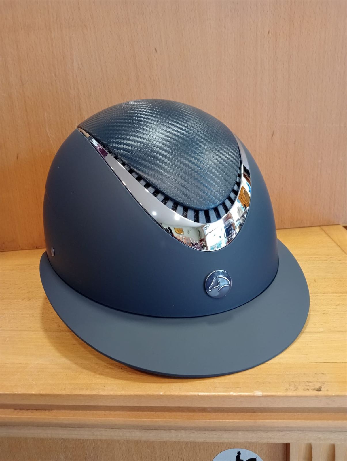 Casco HKM Sports Equipment Alarion color azul/plata talla M 55-57 cm - Imagen 7