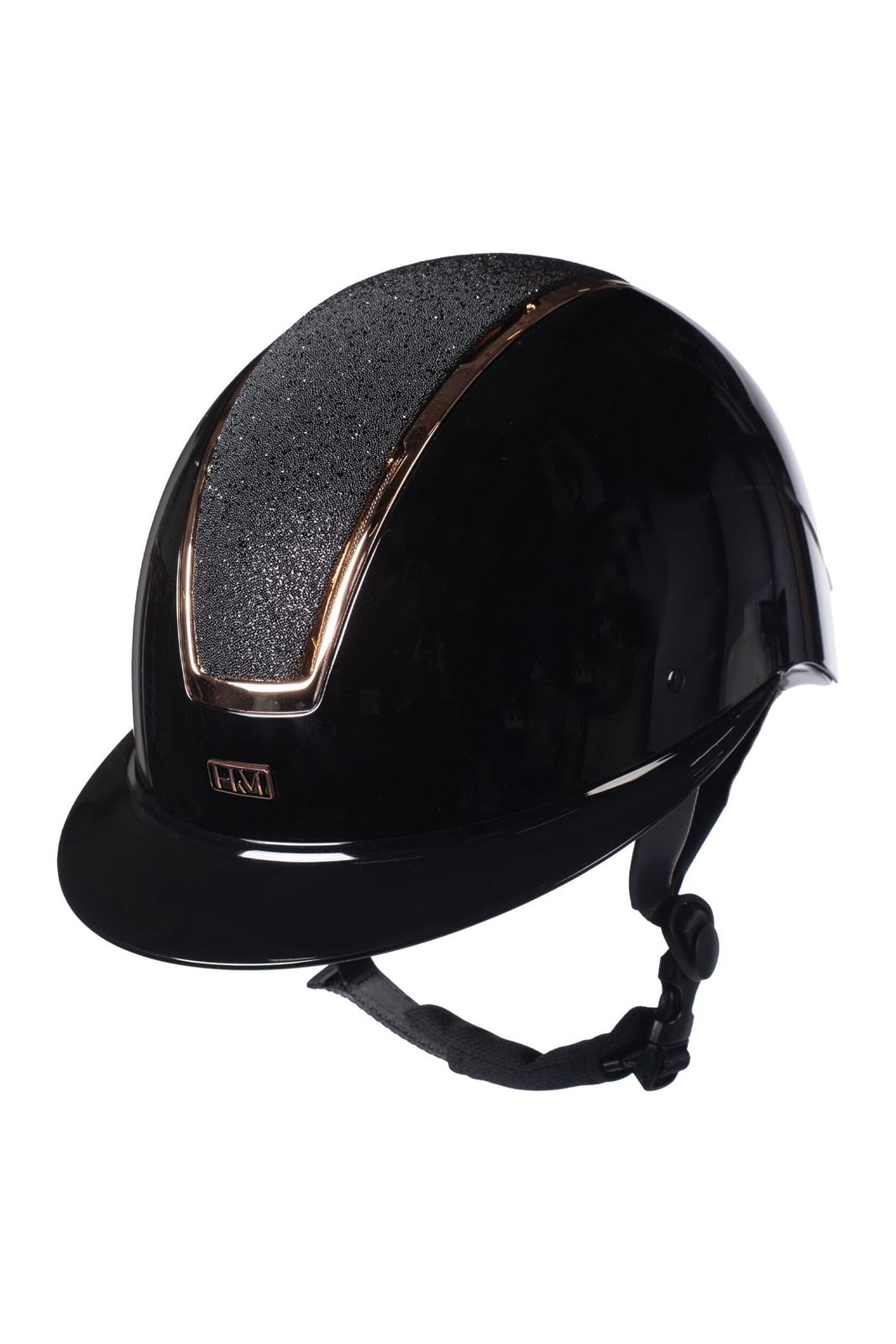 Casco HKM Sports Equipment Lady Shield Brillant color negro/rosegold TALLA M (55-57 cm) - Imagen 1