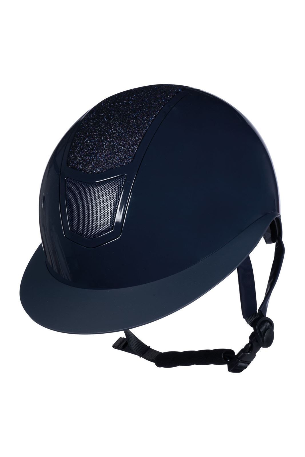 Casco HKM Sports Equipment Shiny Diamond color azul marino TALLA M (56-58 cm) - Imagen 2