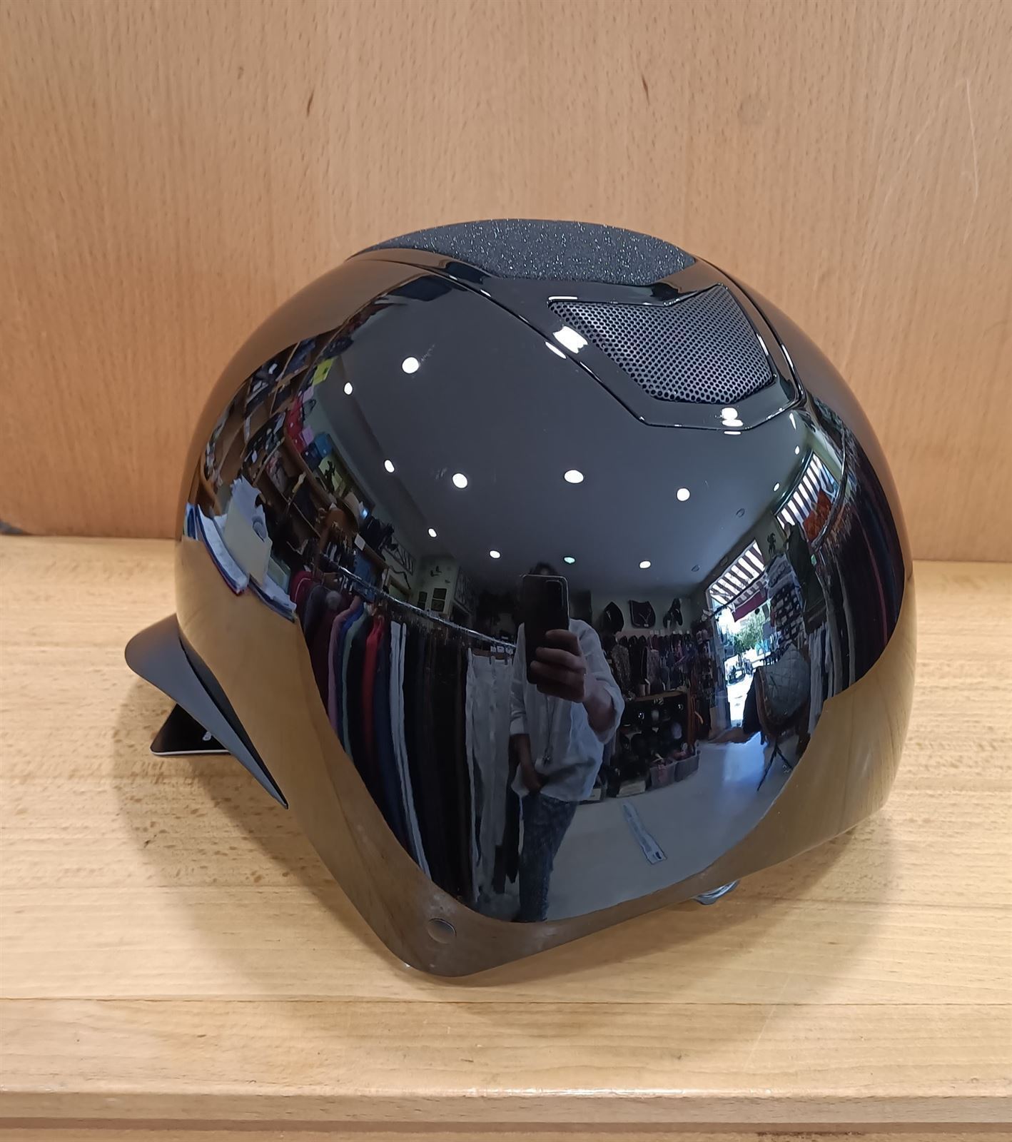 Casco HKM Sports Equipment Shiny Diamond color negro TALLA M (56-58 cm) - Imagen 5