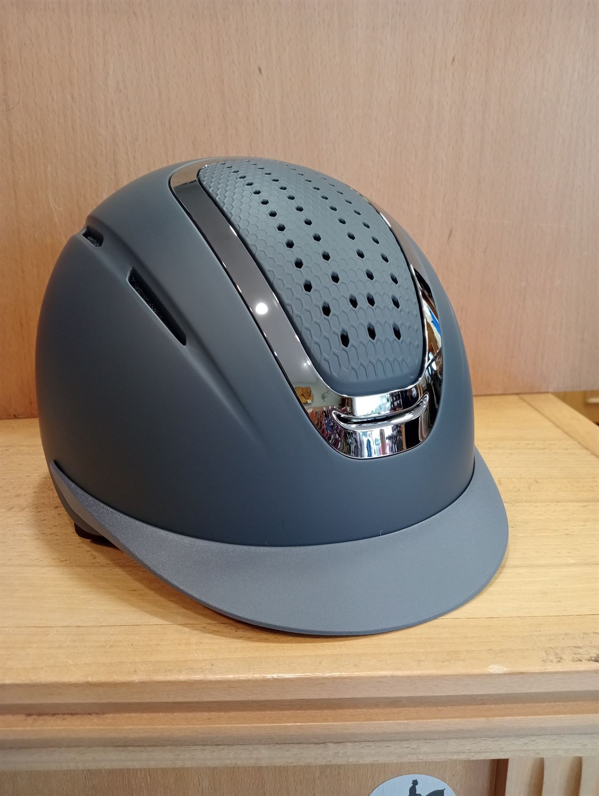 Casco HKM Sports Equipment Sydney City color azul marino/plata TALLA M (55-57 cm) - Imagen 1