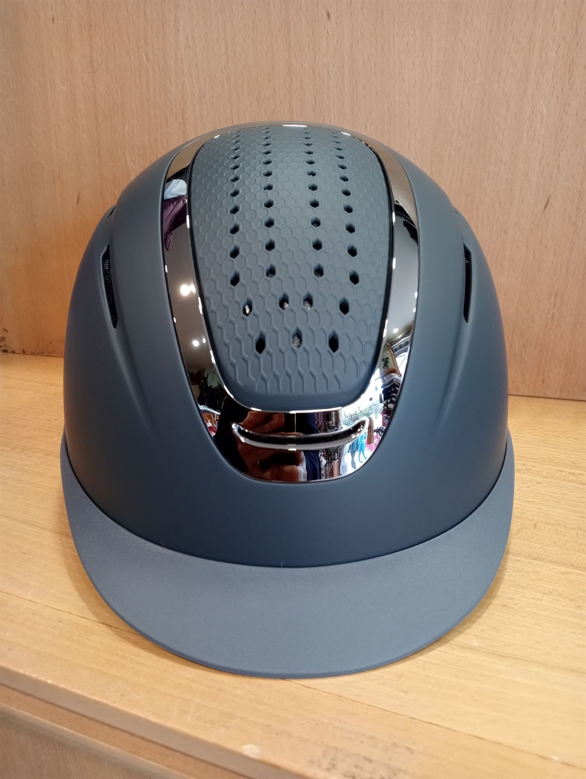 Casco HKM Sports Equipment Sydney City color azul marino/plata TALLA M (55-57 cm) - Imagen 3