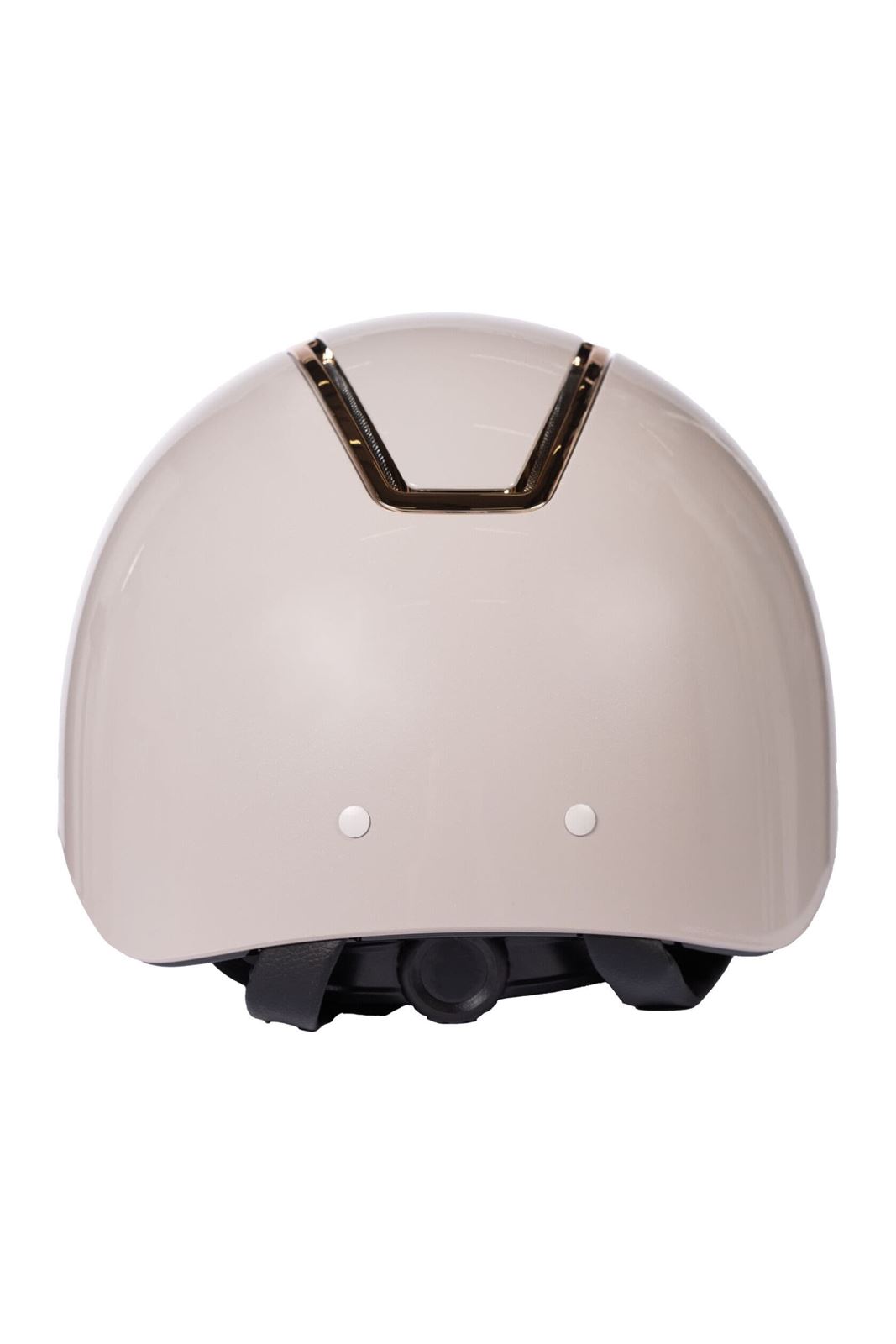 Casco LAURIA GARRELLI Limone color beige embellecedor dorado mate TALLA M (55-57 cm) - Imagen 3