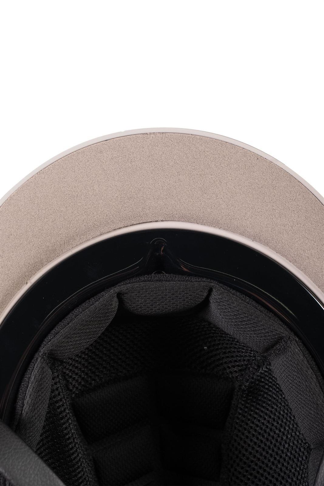 Casco LAURIA GARRELLI Limone color beige embellecedor dorado mate TALLA M (55-57 cm) - Imagen 4