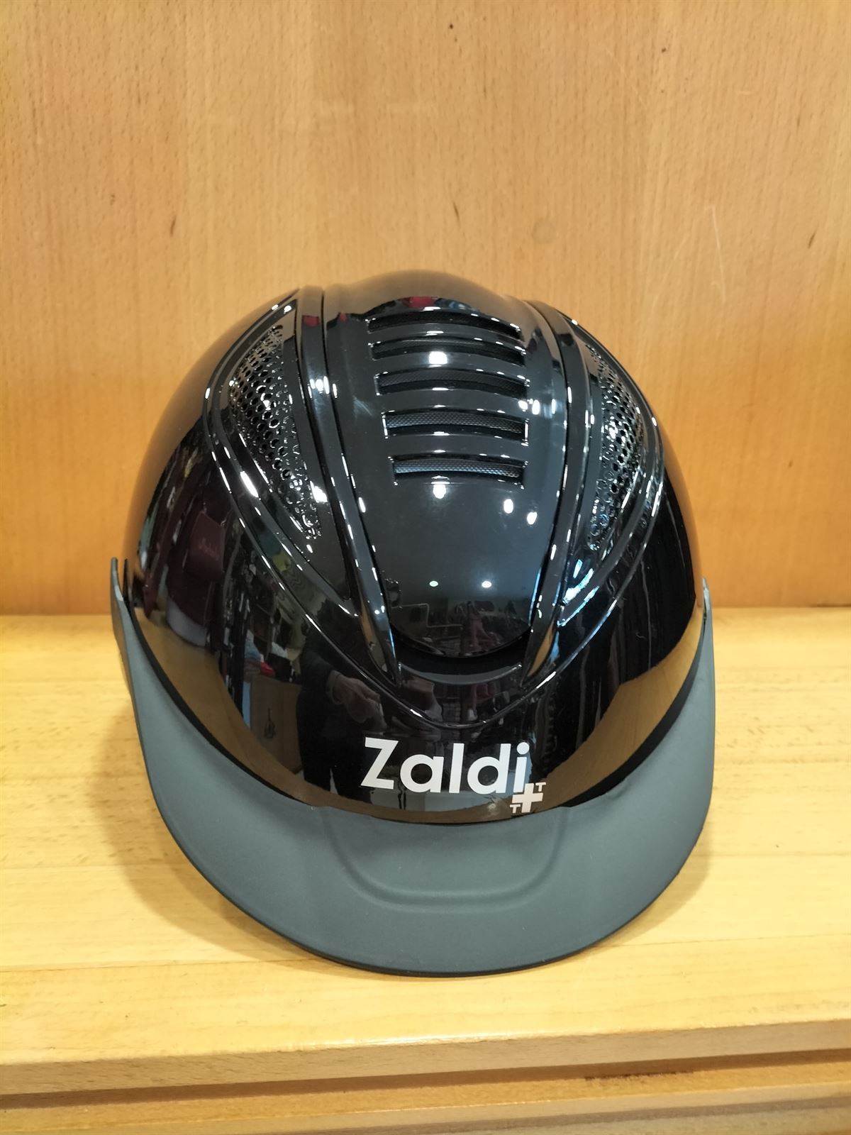 Casco ZALDI Cobra negro brillante TALLA L (57 - 61 cm ) - Imagen 1