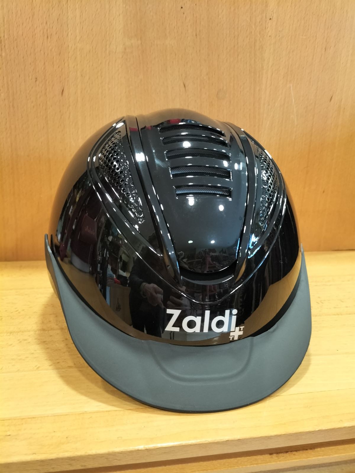 Casco ZALDI Cobra negro brillante TALLA L (57 - 61 cm ) - Imagen 3