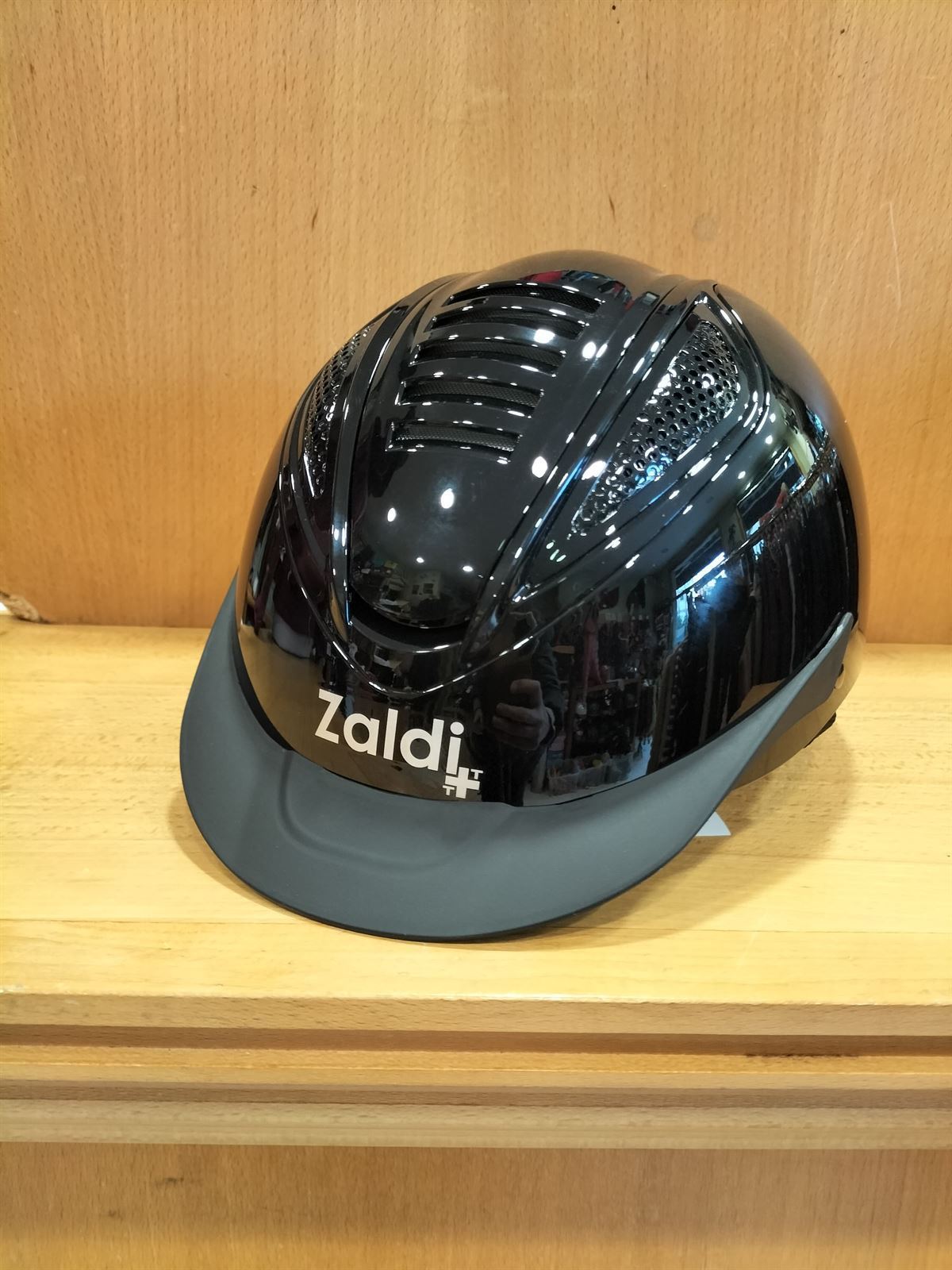 Casco ZALDI Cobra negro brillante TALLA L (57 - 61 cm ) - Imagen 4