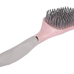 Cepillo crin y cola HKM Sports Equipment Soft rosa/gris - Imagen 2